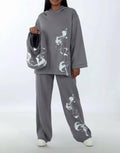 Set hoodie, wide-leg pants
